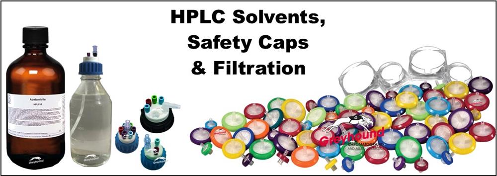Solvents, Safety Caps and Membrane Filters